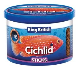 King British Cichlid Floating Food Sticks 100g